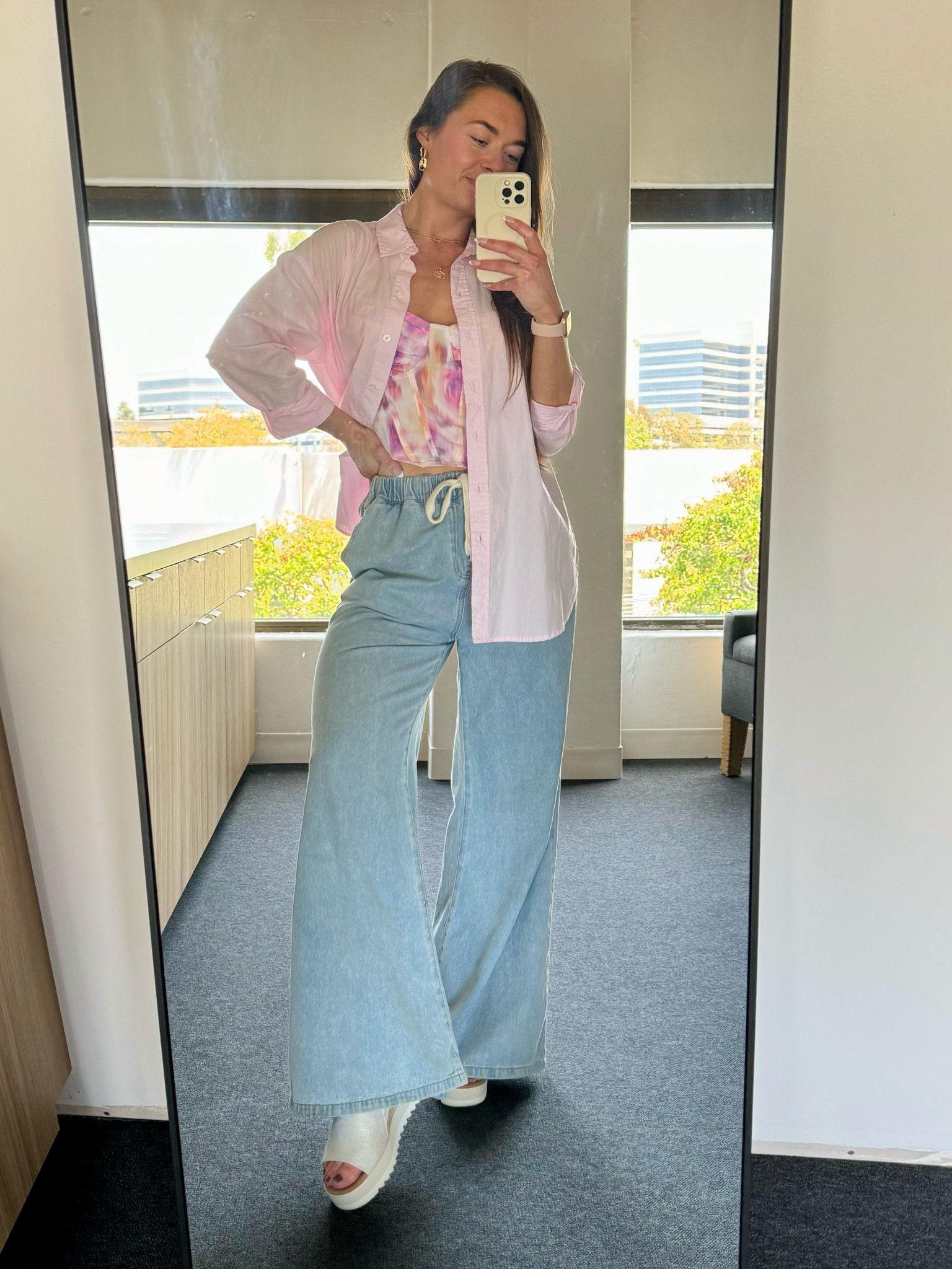 I’m swooning over these soft pastels paired with wide leg trousers and these canvas Diana mules from TOMS. 
💕🌸🎀🍬

I’m wearing a size medium in the crop top, small in the pale pink button up and the pants are a size small from Cider (Leslie Denim High Waisted Trousers in Denim), but I linked a couple comparable pants from Amazon. Size 7 in the TOMS mules (shoes are true to size). 

#LTKStyleTip #LTKFindsUnder50 #LTKWorkwear