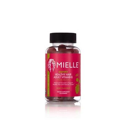 Mielle Healthy Hair Adult Vitamin Gummies with Biotin - Berry - 60ct | Target