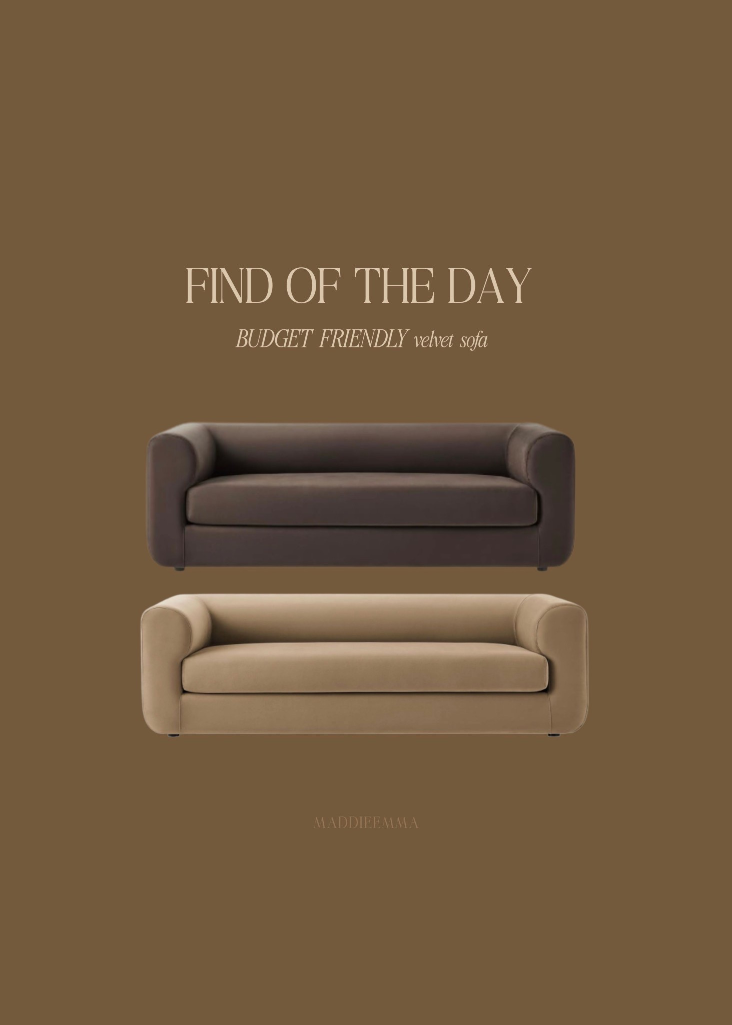 budget friendly velvet sofa 

#LTKHome