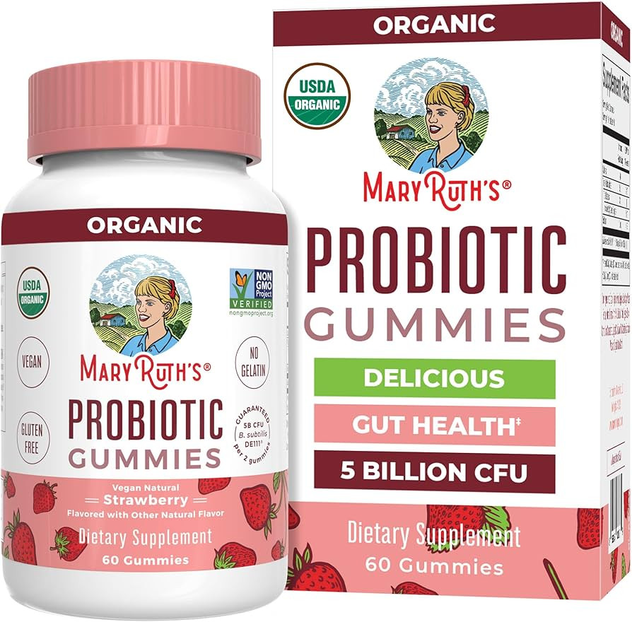 MaryRuth Organics USDA Organic Probiotic Gummies |Probiotics forWomen & Men Digestive Health & Gu... | Amazon (US)