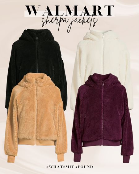 Walmart faux Sherpa jacket, trendy jacket, winter jacket, affordable Sherpa jacket, affordable faux Sherpa jacket, Sherpa hoodie, tan sherpa jacket, burgundy sherpa jacket, white sherpa jacket, black sherpa jacket, trendy sherpa jacket 

#LTKSeasonal #LTKfindsunder50 #LTKstyletip