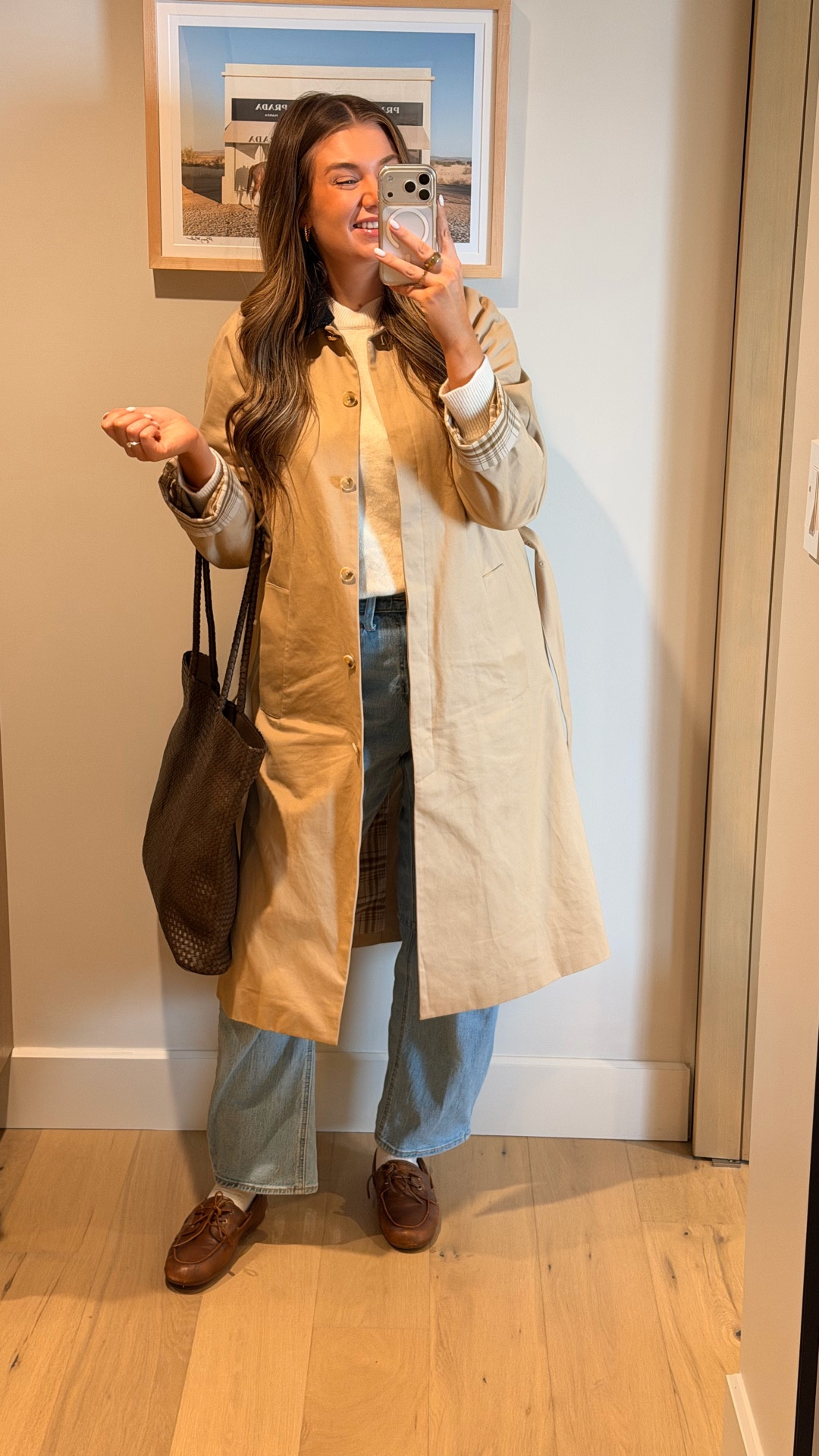 Rain morning calls for a trench 🥰

#LTKcanada #LTKmidsize