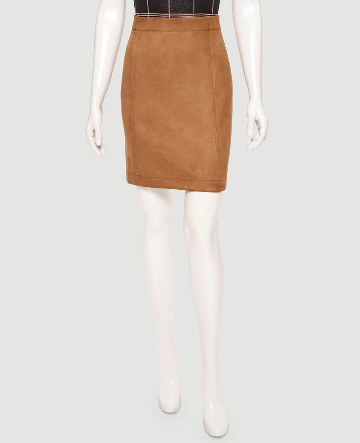 FAUX SUEDE A-LINE SKIRT | Ann Taylor Factory