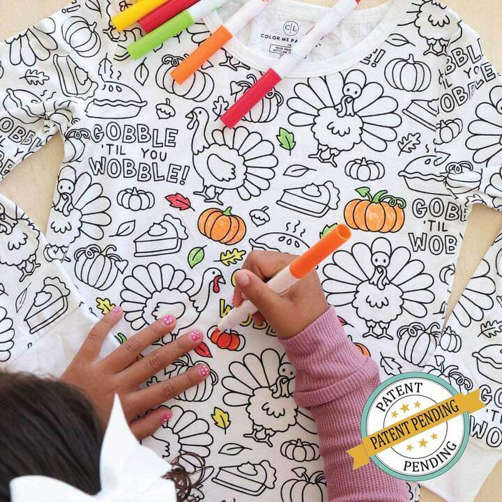 All Colorable Pajama Prints | Two Piece Set | Caden Lane