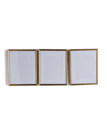 Set Of 3 11x14 Matted To 8x10 Beaded Wall Picture Frames | TJ Maxx
