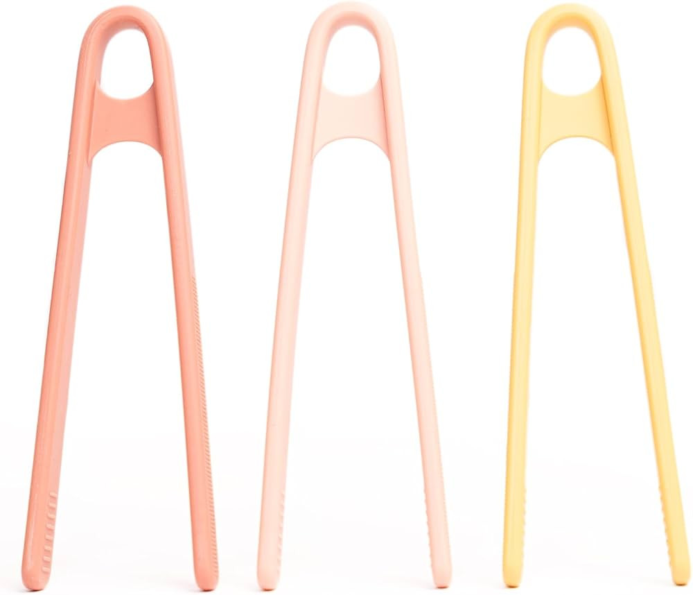 Inspire My Play 3 x Coral Silicone Mini Tongs for Kids - Kids Tweezers for Fine Motor - Small Tod... | Amazon (US)