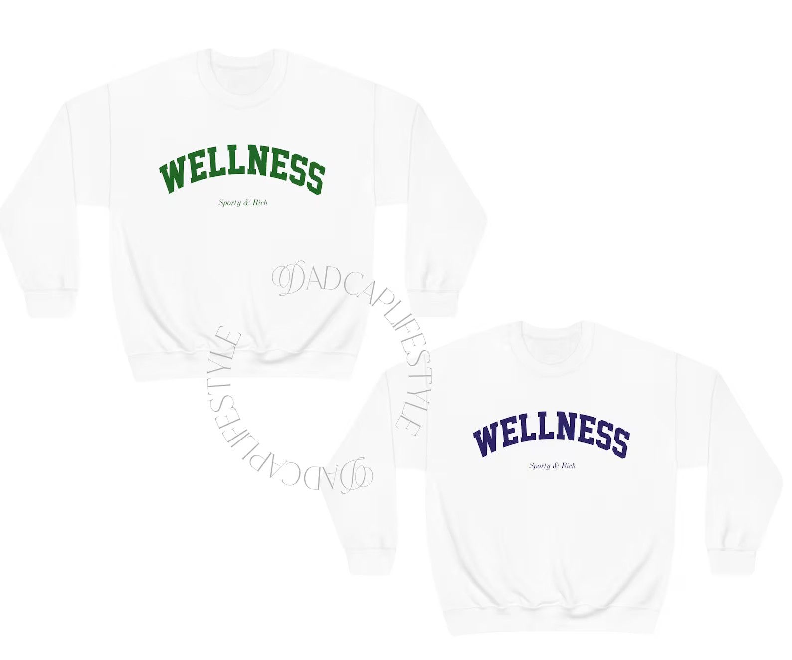 Wellness Preppy College Sweatshirt Y2K Tennis Sweater  Sporty - Etsy | Etsy (US)