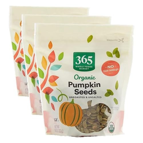 365 by Whole Foods Market, Organic Pumpkin Seeds, 8 Ounce (Pack of 3) | Amazon (US)