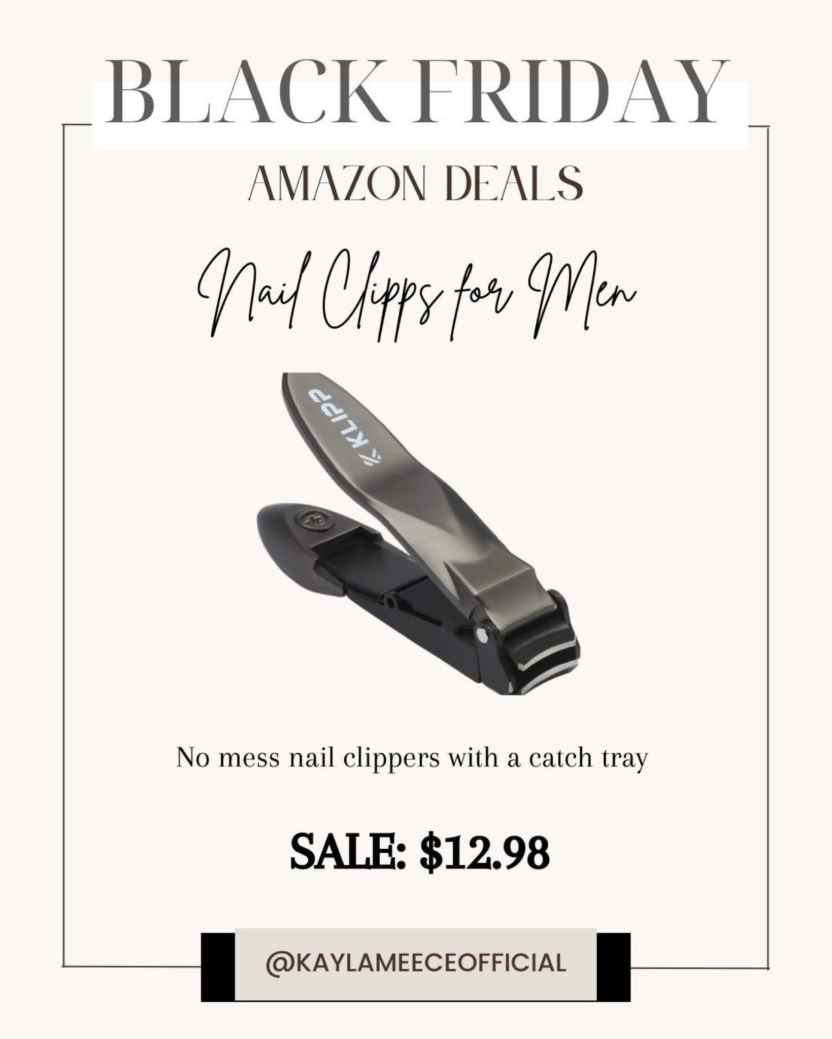 No mess nail clippers on sale for $12.98!

#giftsforhim #nailclippersmen #nomessnailclippers #nailclippersformen #stockingstufferideas #christmasideas #giftguide2024 #giftguideformen #giftguideforhim #heavydutynailclippers #selfcare #groominggifts #nailclipperswithcatcher #selfcareformen 

#LTKGiftGuide #LTKCyberWeek #LTKFindsUnder50