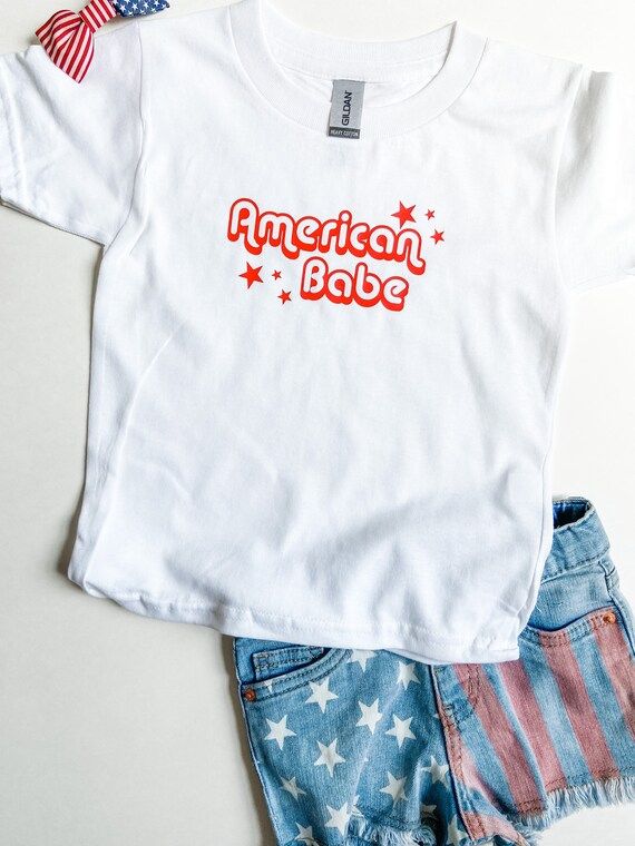 Toddler Tshirt / Infant Onesie - American Babe - 4th of July | Etsy (US)