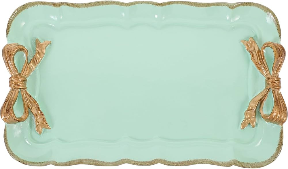 STOBAZA Vintage Decorative Tray Towel Tray Cosmetics Jewelry Organizer Resin Dish Plate Fruit Tra... | Amazon (US)