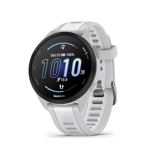 Garmin Forerunner 165 Music, Running Smartwatch, Colorful AMOLED Display, Training Metrics and Recovery Insights, Music on Your Wrist, Whitestone | Amazon (US)