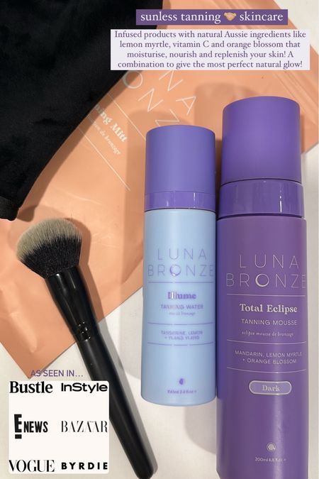 Easy way to get that natural glow all summer long! A brand that makes hydrating and skin-loving ingredients a priority when it comes to sunless tanner. 

Luna Bronzer, Self Tanner, Tanning, Summer Glow

#LTKBeauty #LTKFindsUnder100 #LTKFindsUnder50