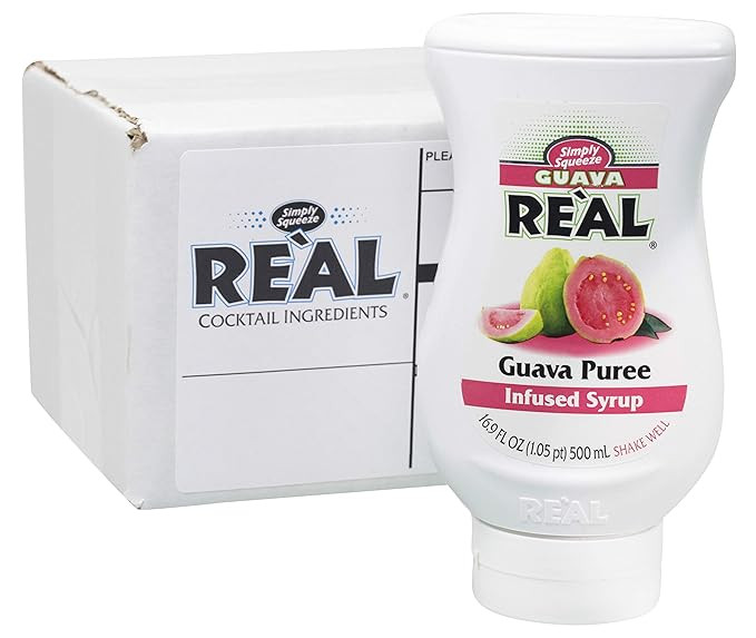 Guava Reàl, Guava Puree Infused Syrup, 16.9 FL OZ Squeezable Bottle (Pack of 1) | Amazon (US)
