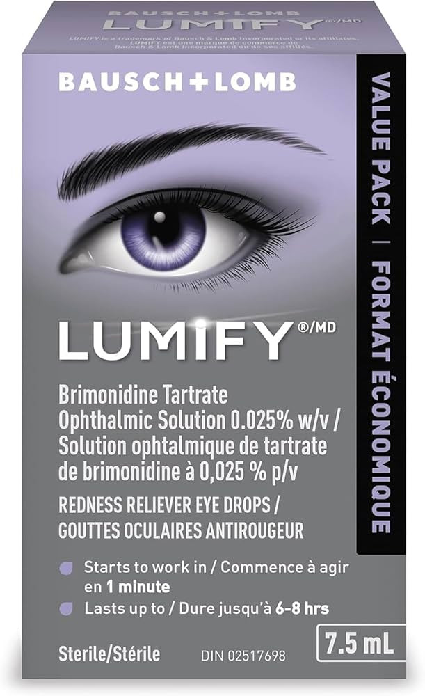 Lumify Whitening Eye Drops for Red Eyes, Redness Reliever, Fast Acting Formula, For Whiter & Brig... | Amazon (CA)