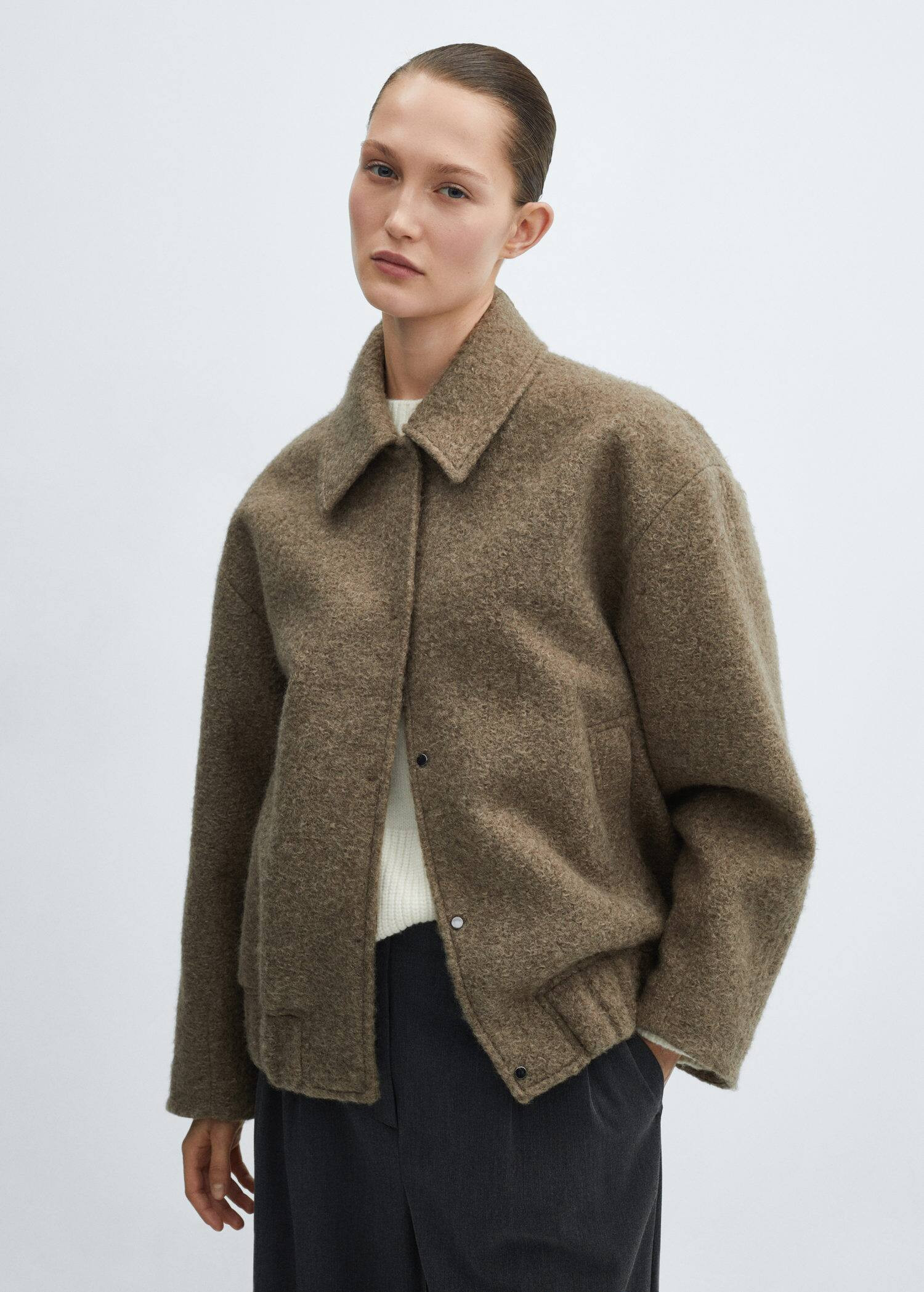 Oversized bomber jacket -  Women | Mango USA | MANGO (US)