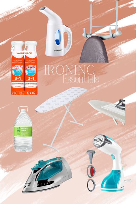 Ironing essentials
Steamer
Iron
Ironing board
Ironing staples 

#LTKhome