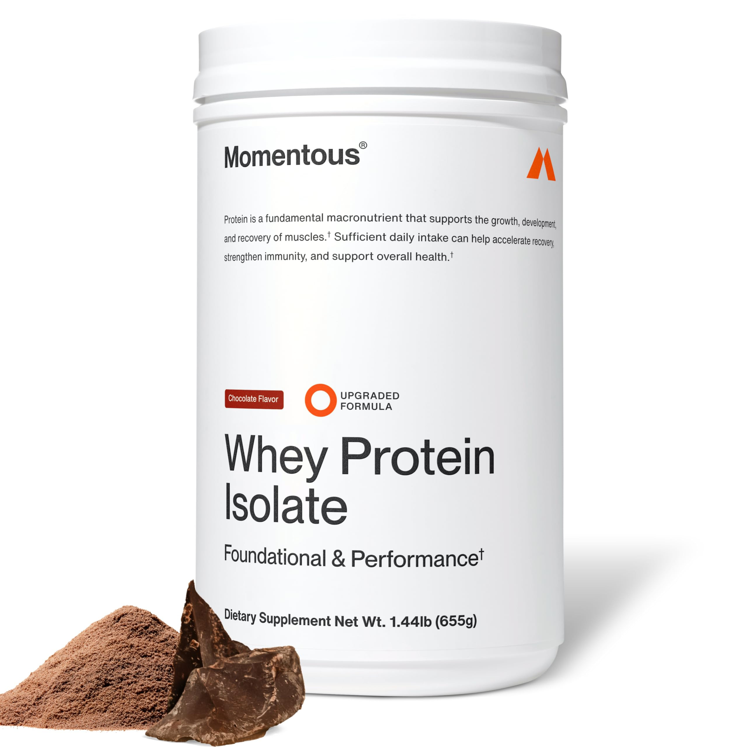 Momentous Essential Grass-Fed Whey Protein Powder – 20 g Whey Isolate Protein – NSF Certified... | Amazon (US)