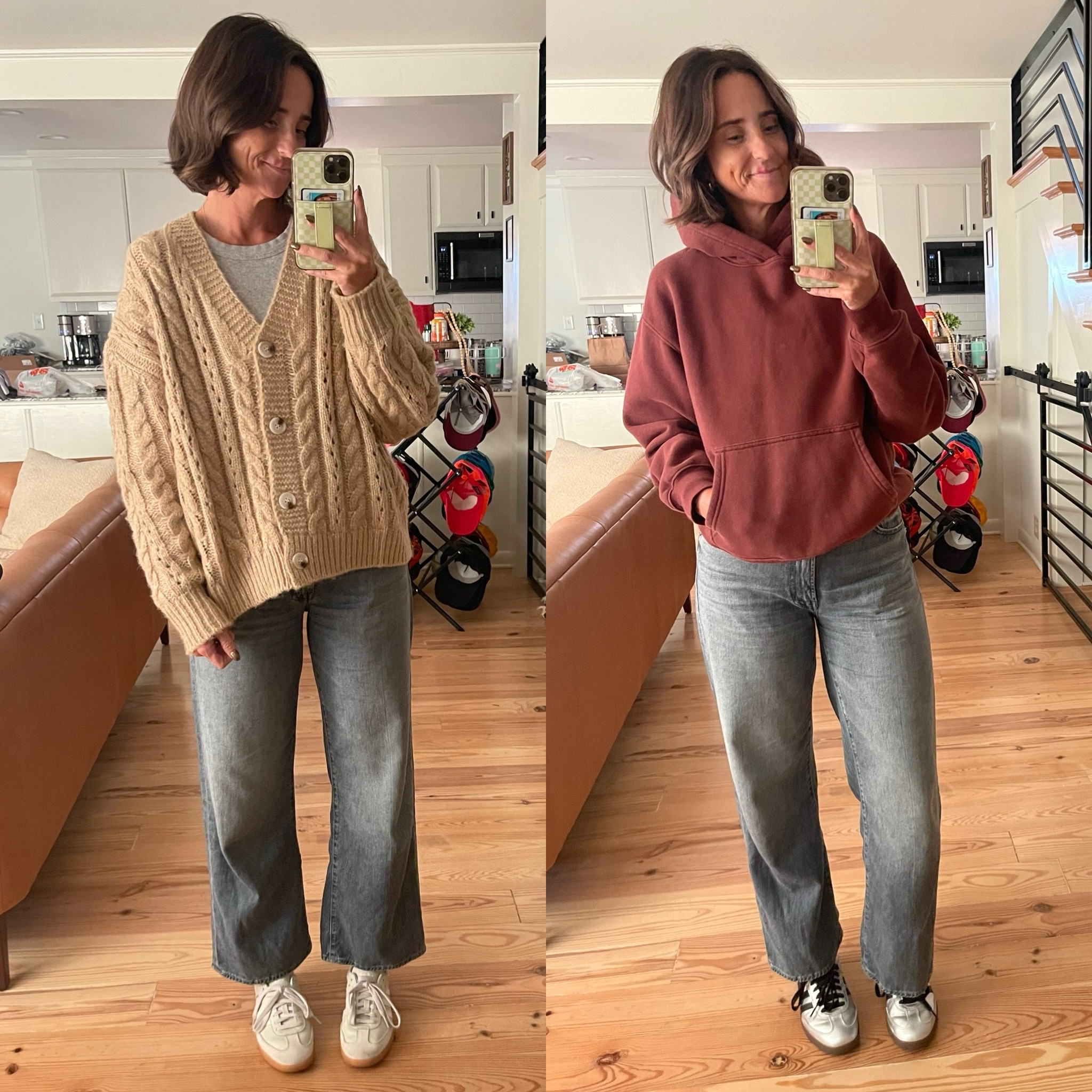 Favorite jeans and sneakers; just changed the top - from lunch date to football mom 

#LTKSeasonal #LTKOver40 #LTKStyleTip