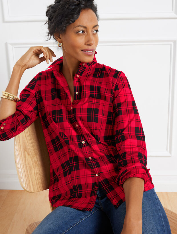 Non-Iron Perfect Shirt - Check Plaid | Talbots