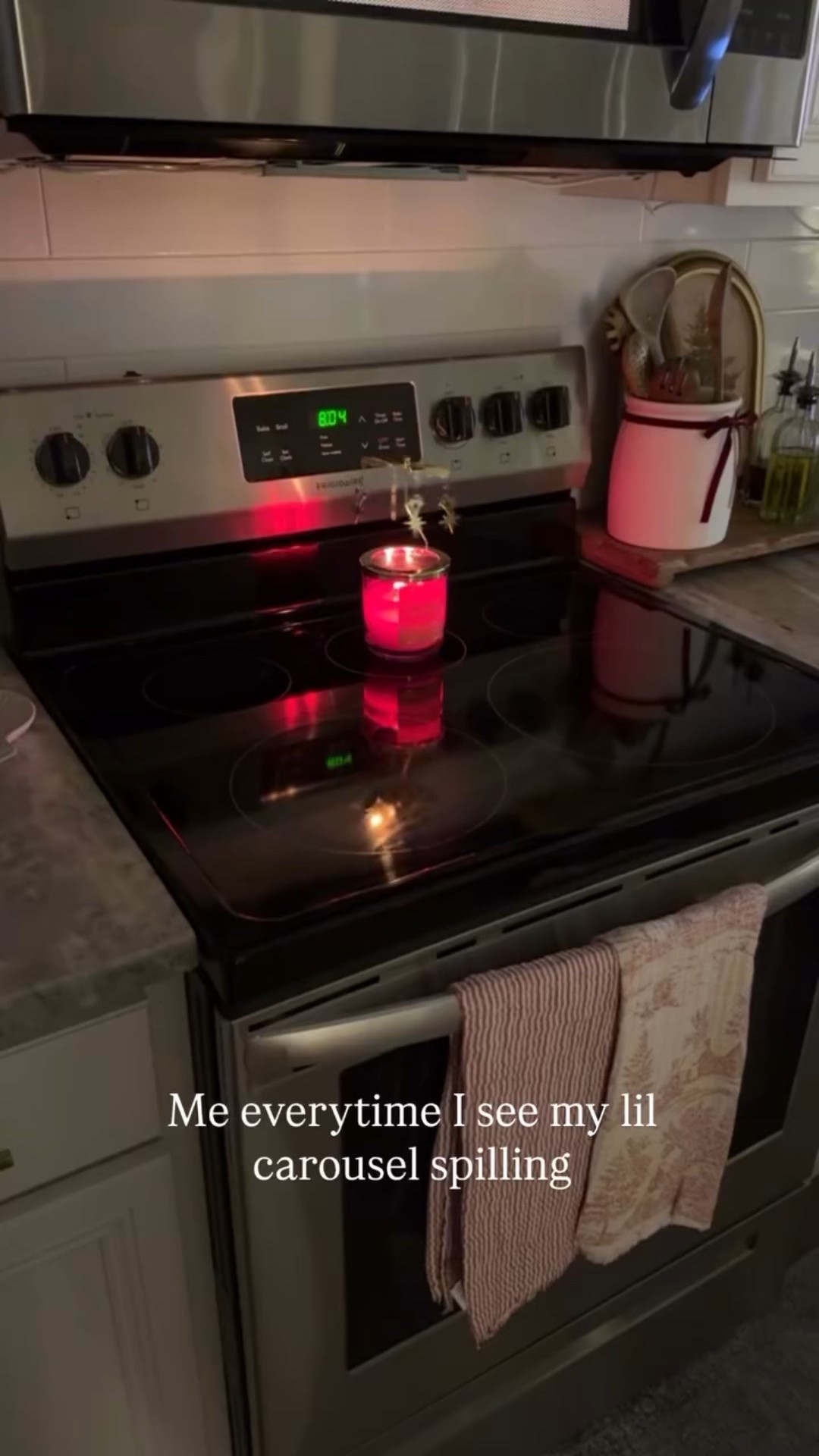 Me everytime I see my lil carousel spilling 🤭 the flame from the candle keeps it spinning!

#LTKHoliday #LTKFindsUnder50 #LTKHome