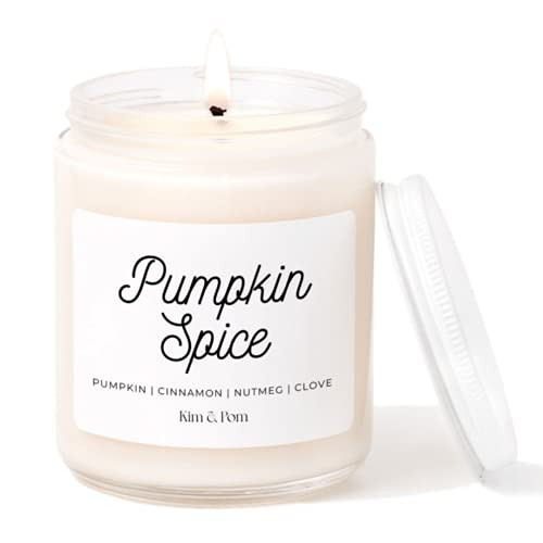 Kim and Pom Pumpkin Spice Candle, Fall Scent, Fall Candles | Amazon (CA)