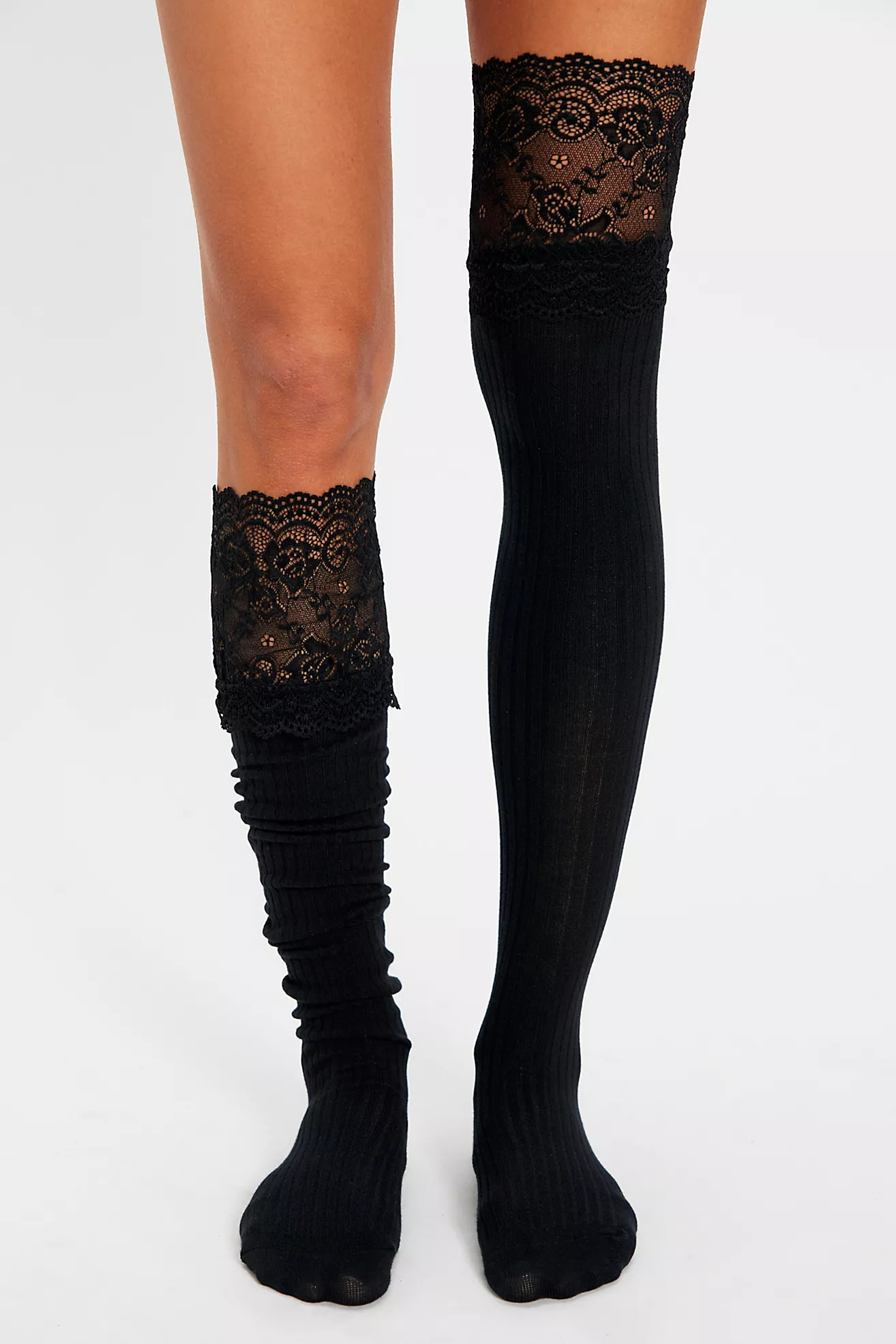 Viola Lace Over-The-Knee Socks | Free People (Global - UK&FR Excluded)