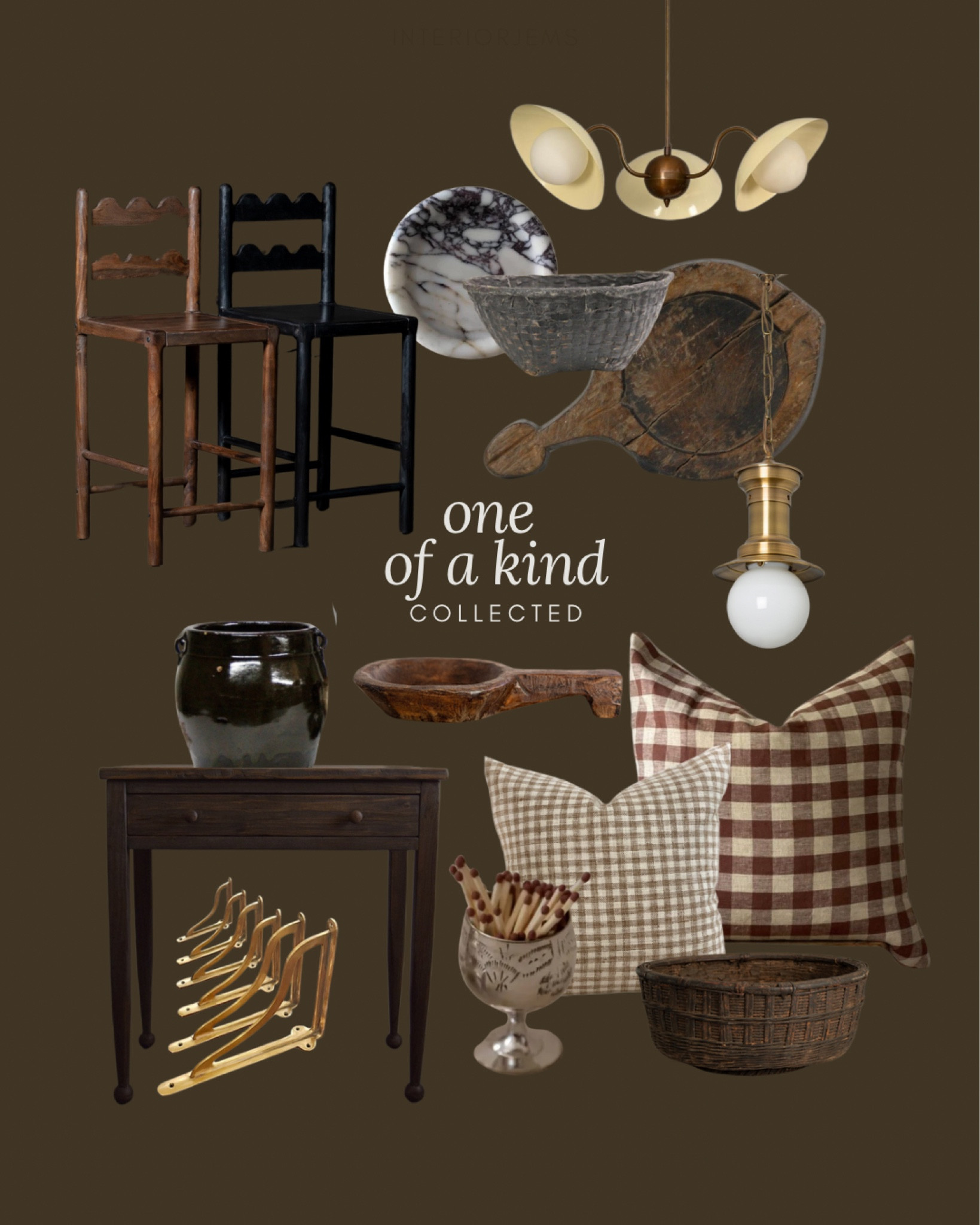 One of a kind furniture and decor from Etsy, handmade, lighting, handmade, pro pillow, gingham, throw pillow, brown, nightstand, or small console table, match Stryker, marble, catchall dish, bar, or counter stools. I actually own these and absolutely love them. 

#LTKStyleTip #LTKHome #LTKSaleAlert