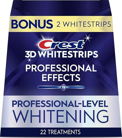 Crest Teeth Whitening Strips, Crest 3D Whitestrips Professional Effects, Enamel Safe Teeth Whiten... | Amazon (US)