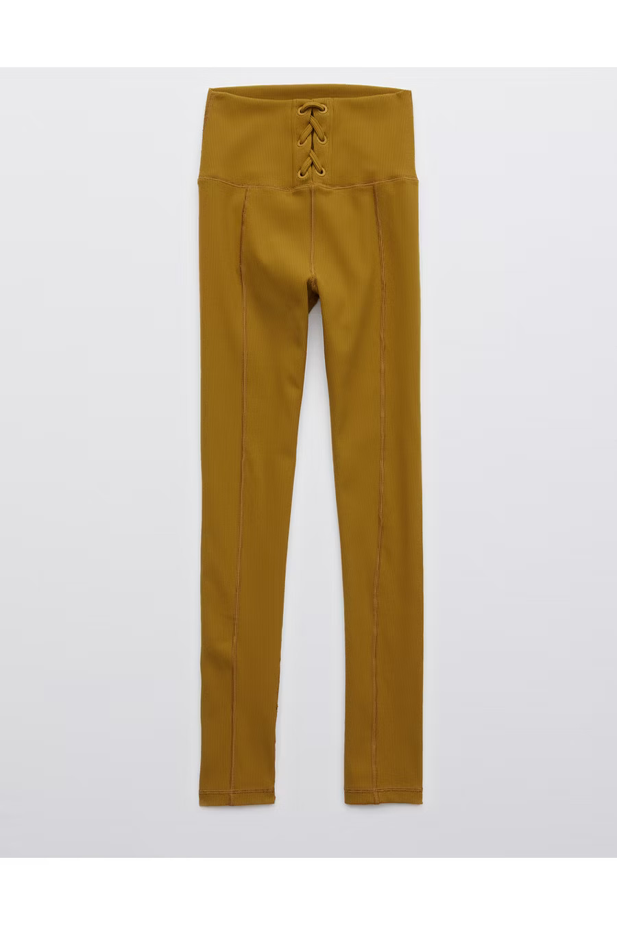 OFFLINE Ribbed High Waisted Lace Up Legging Women's Heirloom XL | American Eagle Outfitters (US & CA)