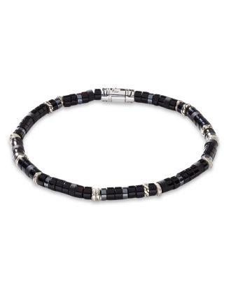 JOHN HARDY Men's Sterling Silver Classic Chain Onyx & Hematite Bead Heishi Bracelet  | Bloomingda... | Bloomingdale's (US)