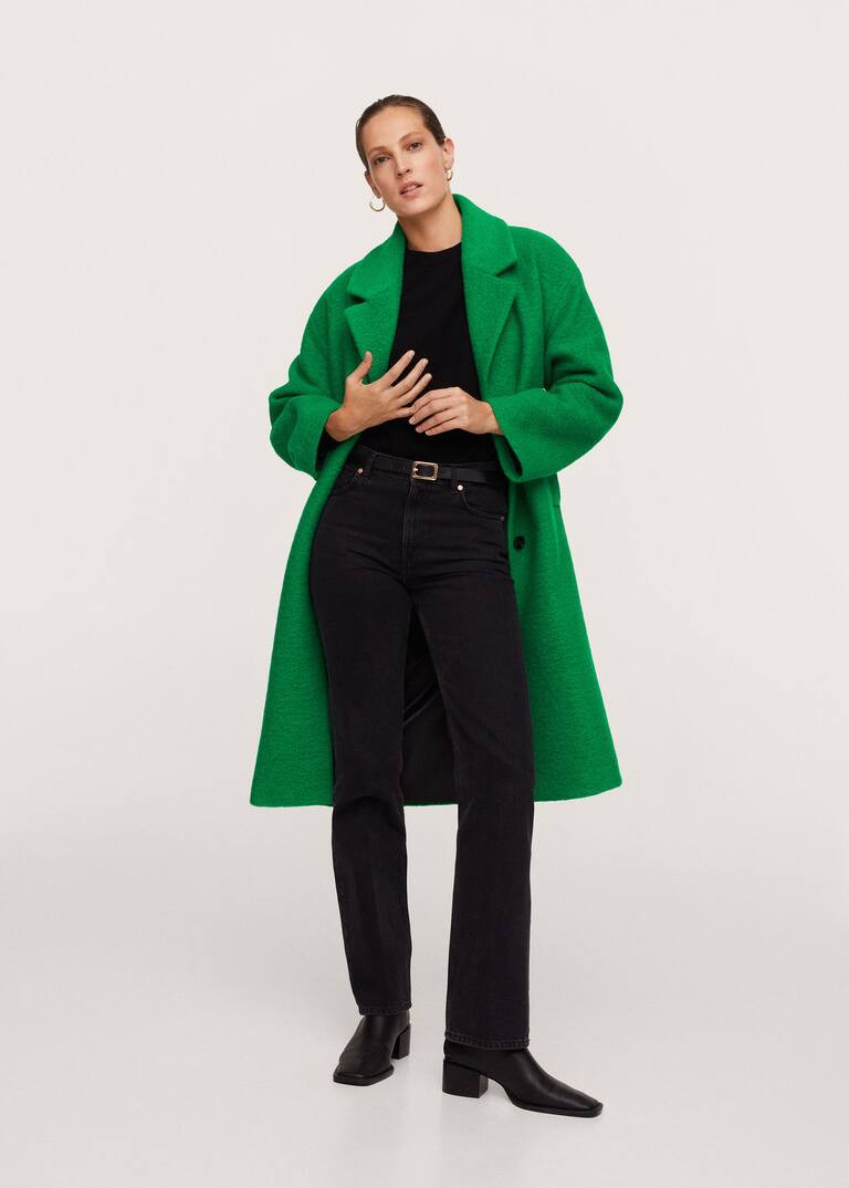 Oversize wool coat -  Women | Mango USA | MANGO (US)