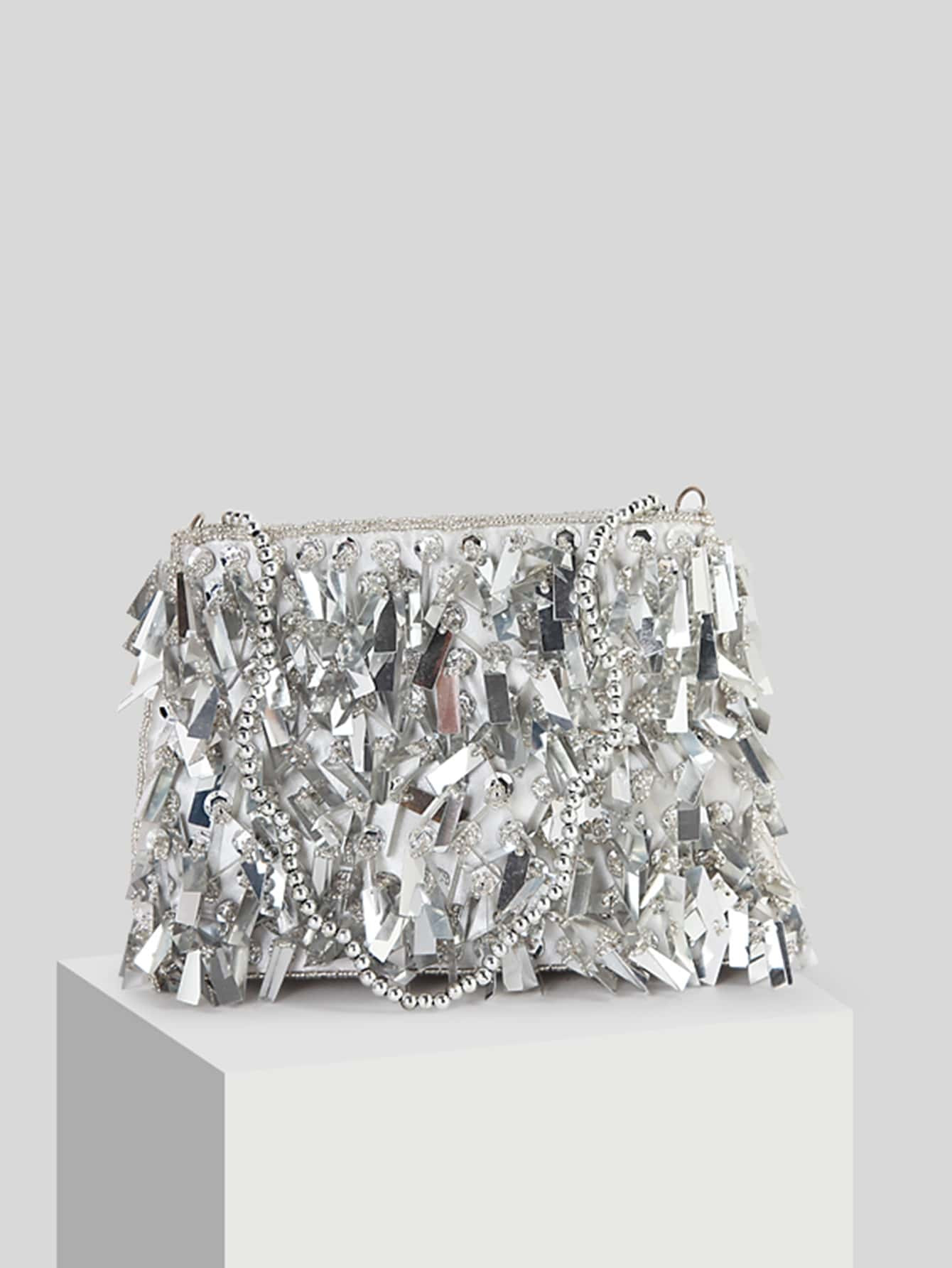 Metal Decor Chain Square Bag | SHEIN