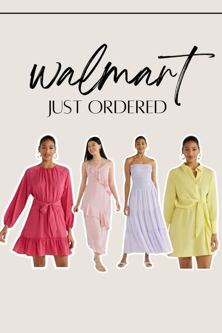 Spring Easter dresses from Walmart. Walmart finds. Walmart find. Spring outfit. Spring outfits. Vacation outfit 