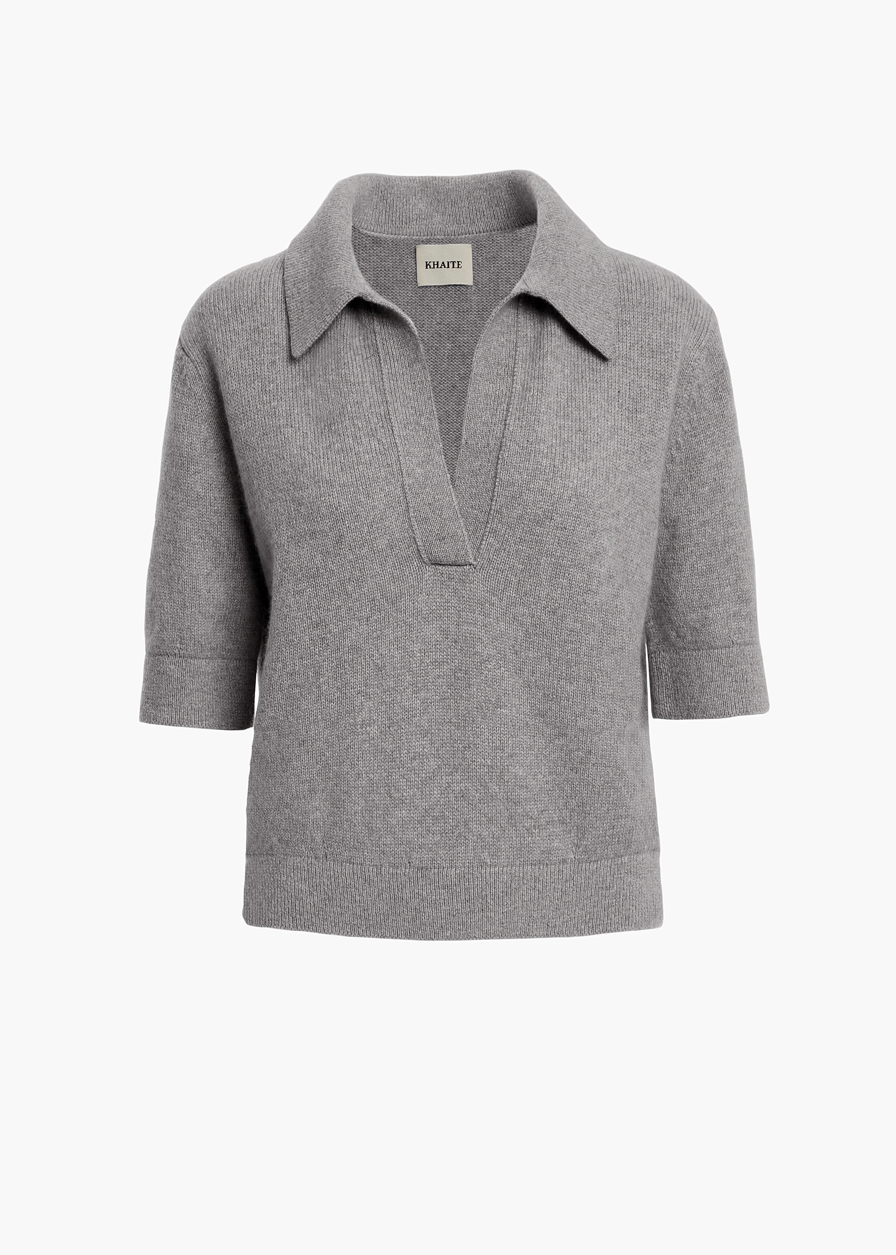 KHAITE - Shrunken Jo Sweater In Warm Grey | Khaite