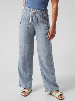 Cabo Linen Wide Leg Pant | Athleta