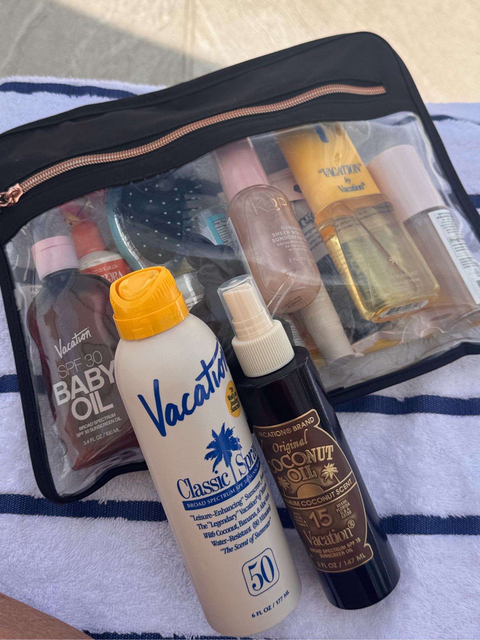 All the sun care favs.  