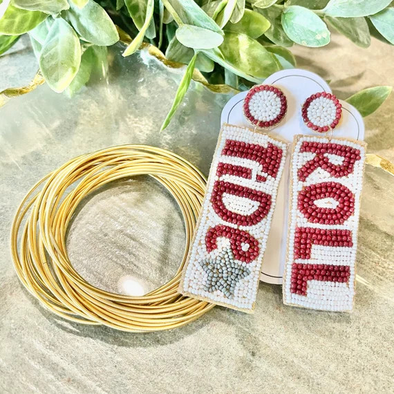Bama Pride & Roll Tide Earrings  Great for GAME DAY 2 - Etsy | Etsy (US)