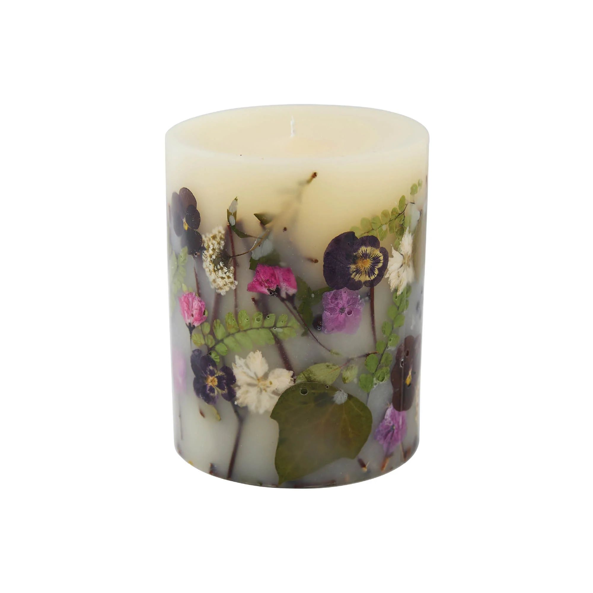Black Currant + Bay Medium Round Botanical Candle | Rosy Rings