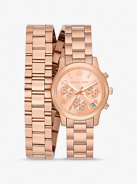 Runway Rose Gold-Tone Wrap Watch | Michael Kors CA