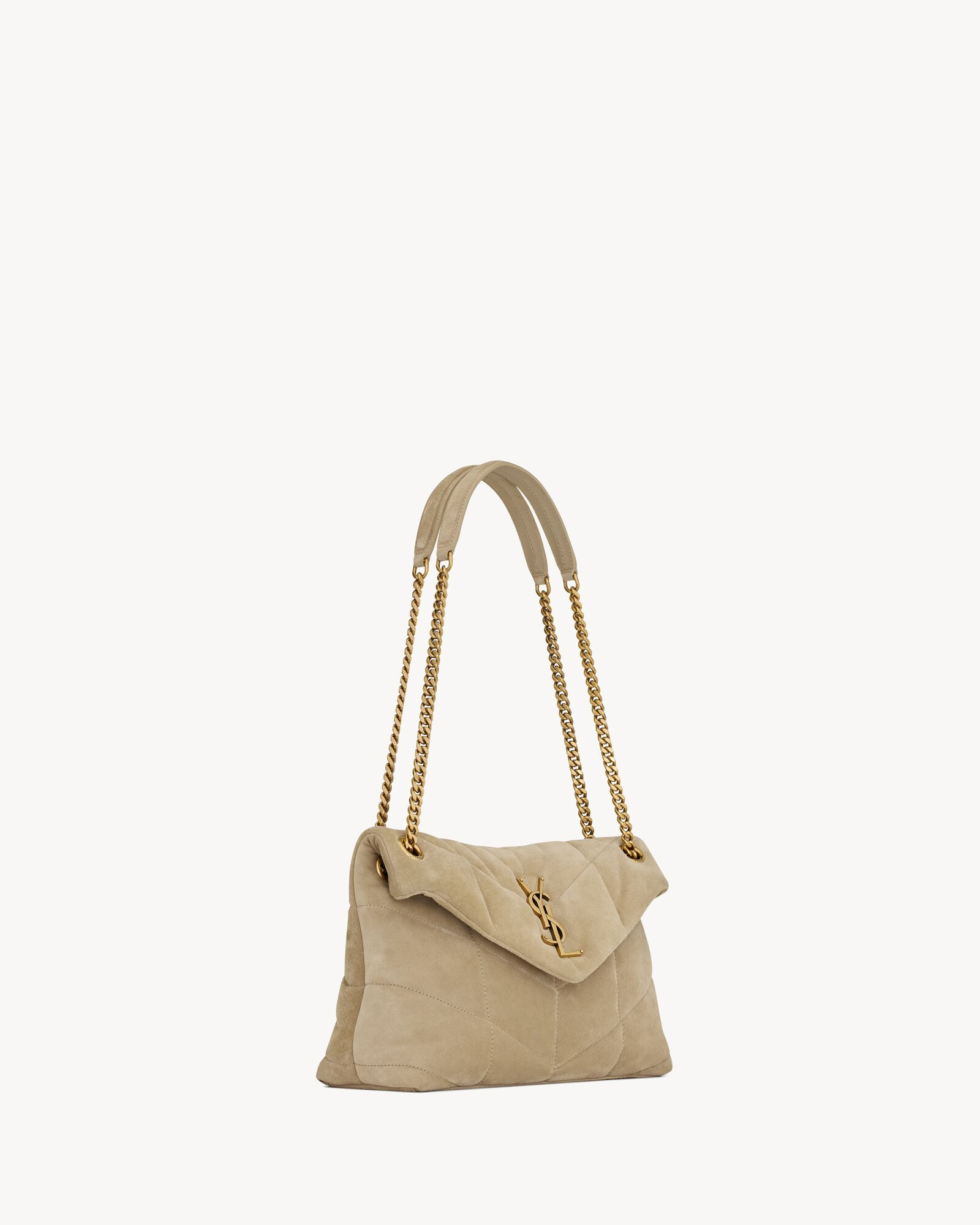 puffer small in  suede | Saint Laurent Inc. (Global)