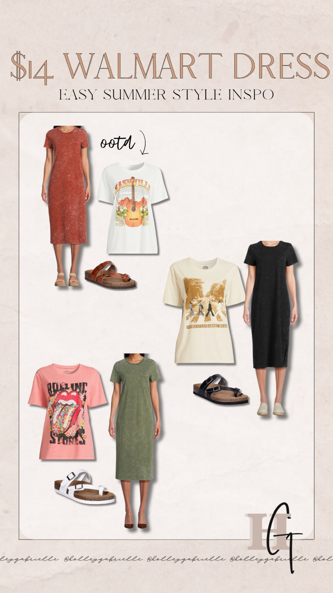 One of my fave YEAR round outfit combos — a midi & a graphic tee✨🤌🏼🤎 it’s so versatile to be styled tons of ways, super comfy & CUTE!!! This $14 @walmartfashion dress was a top seller last year and is again this summer☺️ I did the small! Several colors! 

#walmartpartner #walmartfashion / affordable style / comfy casual / neutrals / graphics / Holley Gabrielle / Walmart finds / #liketkit

#LTKStyleTip #LTKxWalmart #LTKFindsUnder50