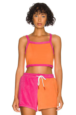 Solid & Striped The Scottie Tank in Tangerine & Strawberry from Revolve.com | Revolve Clothing (Global)