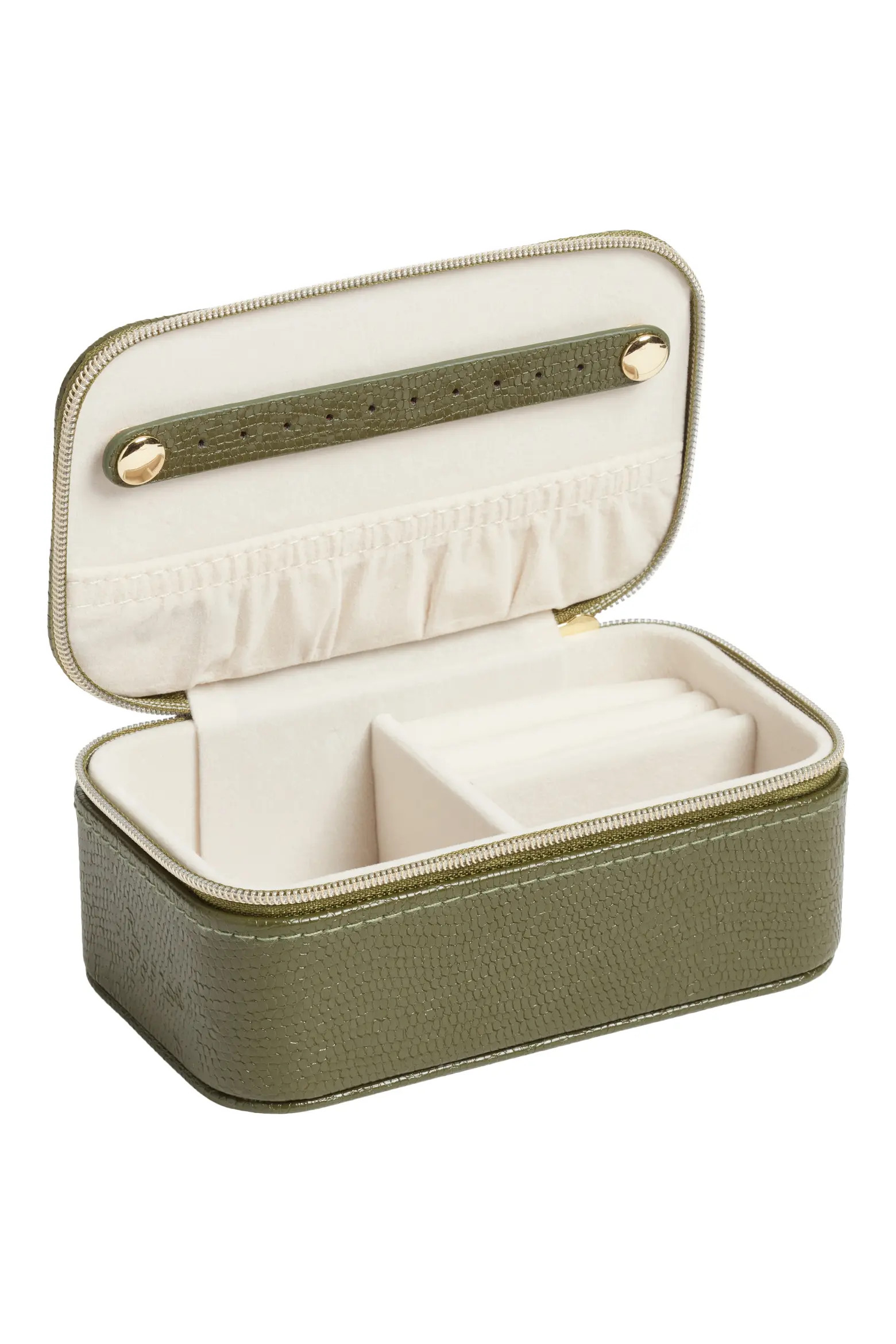 Nordstrom Rectangle Zip Jewelry Box in Ziger Print at Nordstrom | Nordstrom