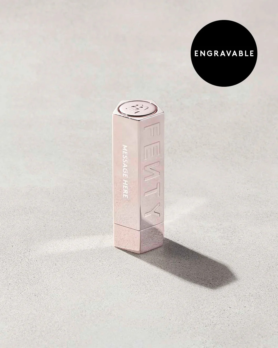 Fenty Icon The Case Engraved Semi-Matte Refillable Lipstick — Metallic Nude Engraved | Fenty Beauty