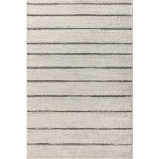 JONATHAN Y Cream/Gray 8 ft. x 10 ft. Williamsburg Minimalist Stripe Area Rug-MOH201A-8 - The Home... | The Home Depot