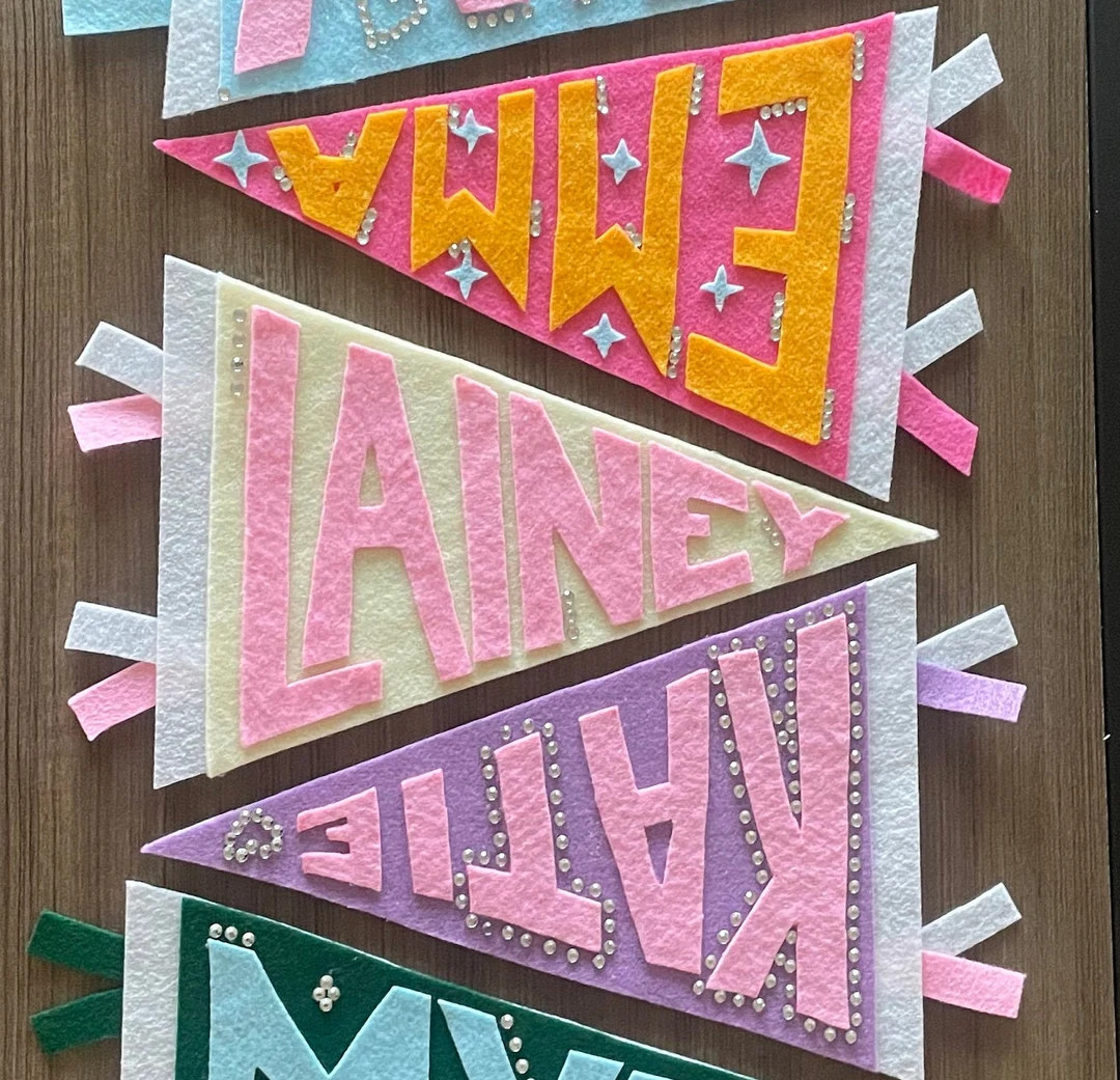 Dorm sign name pennant | Etsy (US)