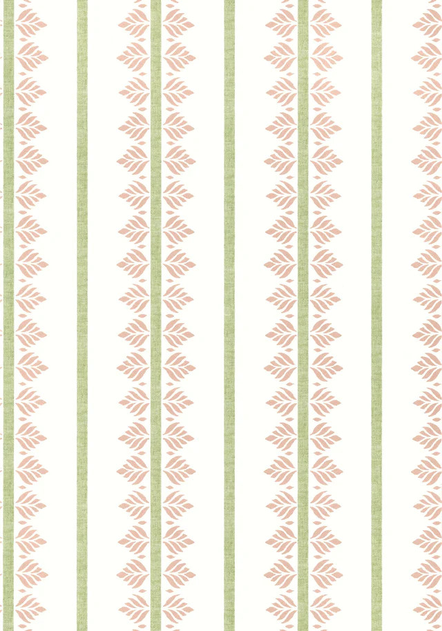 Anna French Fern Stripe Blush Wallpaper | DecoratorsBest