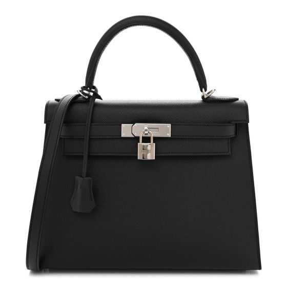 Epsom Kelly Sellier 28 Black | FASHIONPHILE (US)