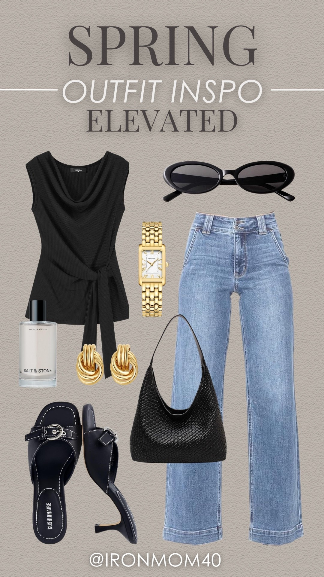 Elevate your spring wardrobe with this chic tank, stylish jeans, and elegant accessories. Perfect for a day out!

#LTKootd #LTKgrwm #LTKMidsize